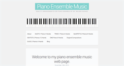 Desktop Screenshot of pianoensemblemusic.com